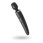 Вібромасажер Satisfyer Wand-er Woman (Black/Gold), водонепроникний, потужний