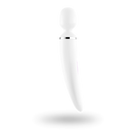 Вібромасажер Satisfyer Wand-er Woman (White/Chrome), водонепроникний, потужний