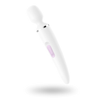 Вібромасажер Satisfyer Wand-er Woman (White/Chrome), водонепроникний, потужний