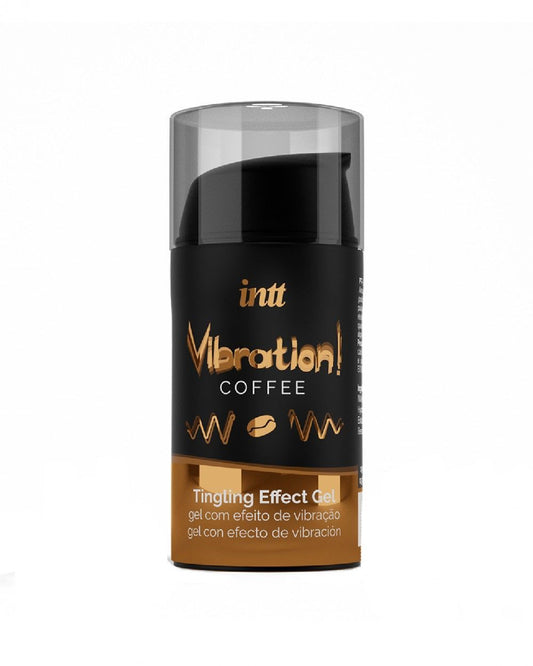 Рідкий вібратор Intt Vibration Coffee, густий гель, дуже смачний, діє до 30 хвилин