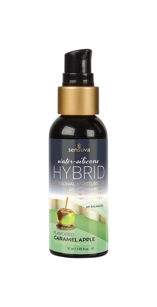 Змазка водно-силіконова Sensuva Hybrid Caramel Apple без цукру, можна для оральних пестощів
