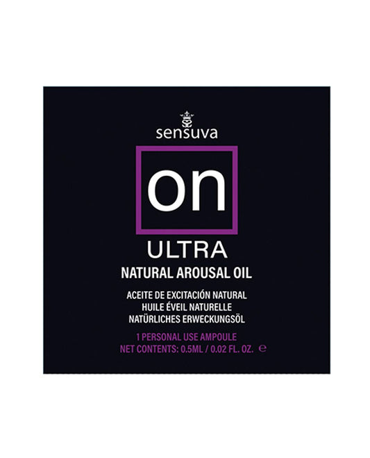 Пробник збудливого масла Sensuva - ON Arousal Oil for Her Ultra