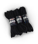Джутова мотузка для Шибарі Feral Feelings Shibari Rope, 8 м чорна