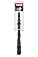 Флогер з ручкою - анальним намистом Fetish Tentation Whip with Rosary Handle