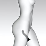 Насадка для страпона Strap-On-Me P&G-Spot Dildo, силікон