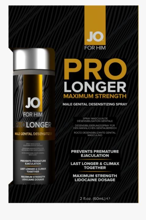 Пролонгувальний спрей JO Prolonger Spray with Lidocaine, не містить мінеральних масел