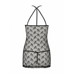 Напівпрозора сорочка Passion AZALIA CHEMISE S/M, black