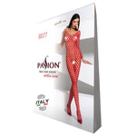 Бодістокінг з великою сіткою Passion BS077 red