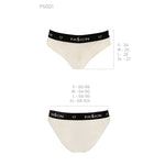 Трусики з широкою резинкою і мереживом Passion PS001 PANTIES XL, ecru