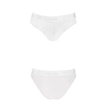 Трусики з широкою гумкою і мереживом Passion PS001 PANTIES S, white