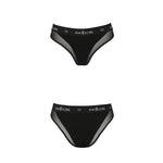 Трусики з прозорою вставкою Passion PS002 PANTIES L, black