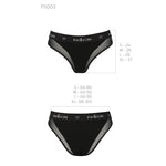 Трусики з прозорою вставкою Passion PS002 PANTIES S, black