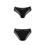Трусики з прозорою вставкою Passion PS002 PANTIES XL, black