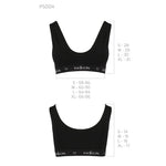 Спортивний топ з широкою гумкою Passion PS004 TOP XL, black