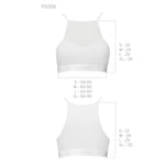 Спортивний топ з прозорою вставкою Passion PS006 TOP L, white
