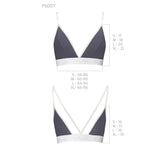 Спортивний топ з подвійними бретелями Passion PS007 TOP S, dark grey