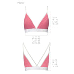 Спортивний топ з подвійними бретелями Passion PS007 TOP XL, pink