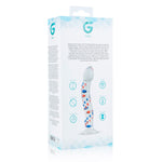 Скляний дилдо з вигинами і малюнком Gildo Glass Dildo No. 3