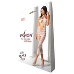 Сітчастий бодістокінг з відкритим животом Passion BS081 white