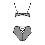 Еротичний комплект з малюнком Passion LOVELIA BIKINI XXL/XXXL, black