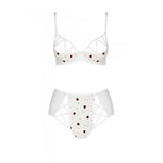 Еротичний комплект з малюнком Passion LOVELIA BIKINI S/M, white
