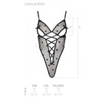 Еротичний боді з малюнком Passion LOVELIA BODY XXL/XXXL, black