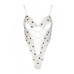 Еротичний боді з малюнком Passion LOVELIA BODY S/M, white
