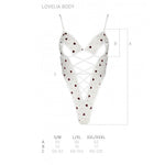 Еротичний боді з малюнком Passion LOVELIA BODY XXL/XXXL, white