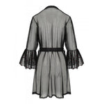 Повітряний пеньюар Passion LOVELIA PEIGNOIR L/XL, black