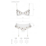 Сексуальний комплект з поясом для панчіх Passion LOVELIA SET L/XL, white