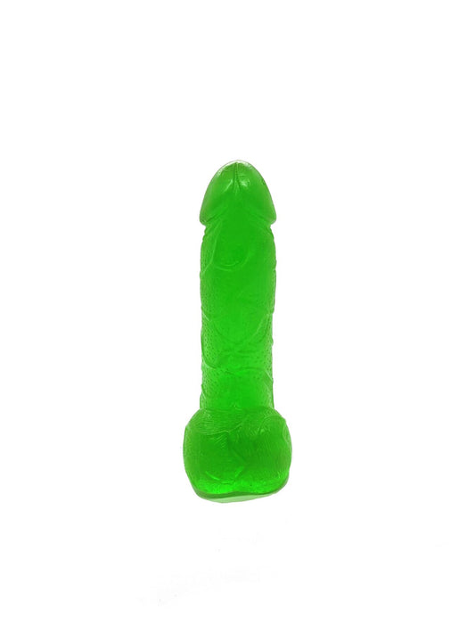 Мило у формі пеніса Чистий Кайф Green size S, крафтове мило-член, натуральне