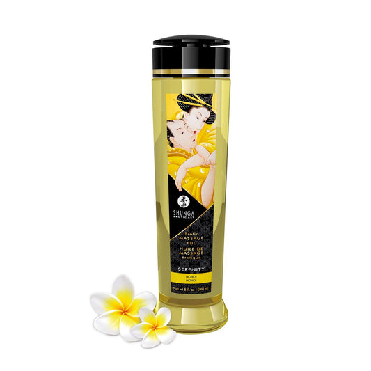 Масажна олія Shunga Serenity – Monoi натуральна зволожувальна