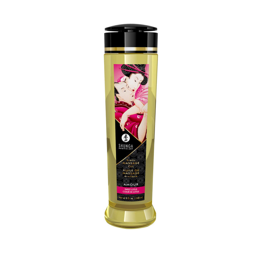 Масажна олія Shunga Amour – Sweet Lotus натуральна зволожувальна