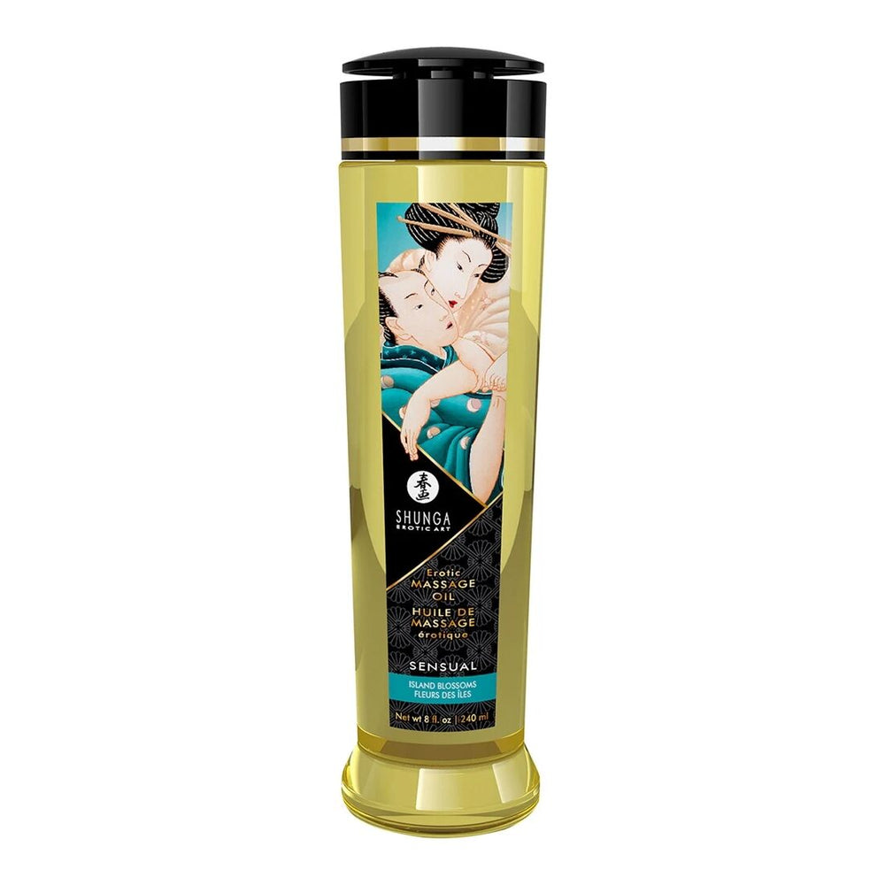 Масажна олія Shunga Sensual – Island Blossoms натуральна зволожувальна
