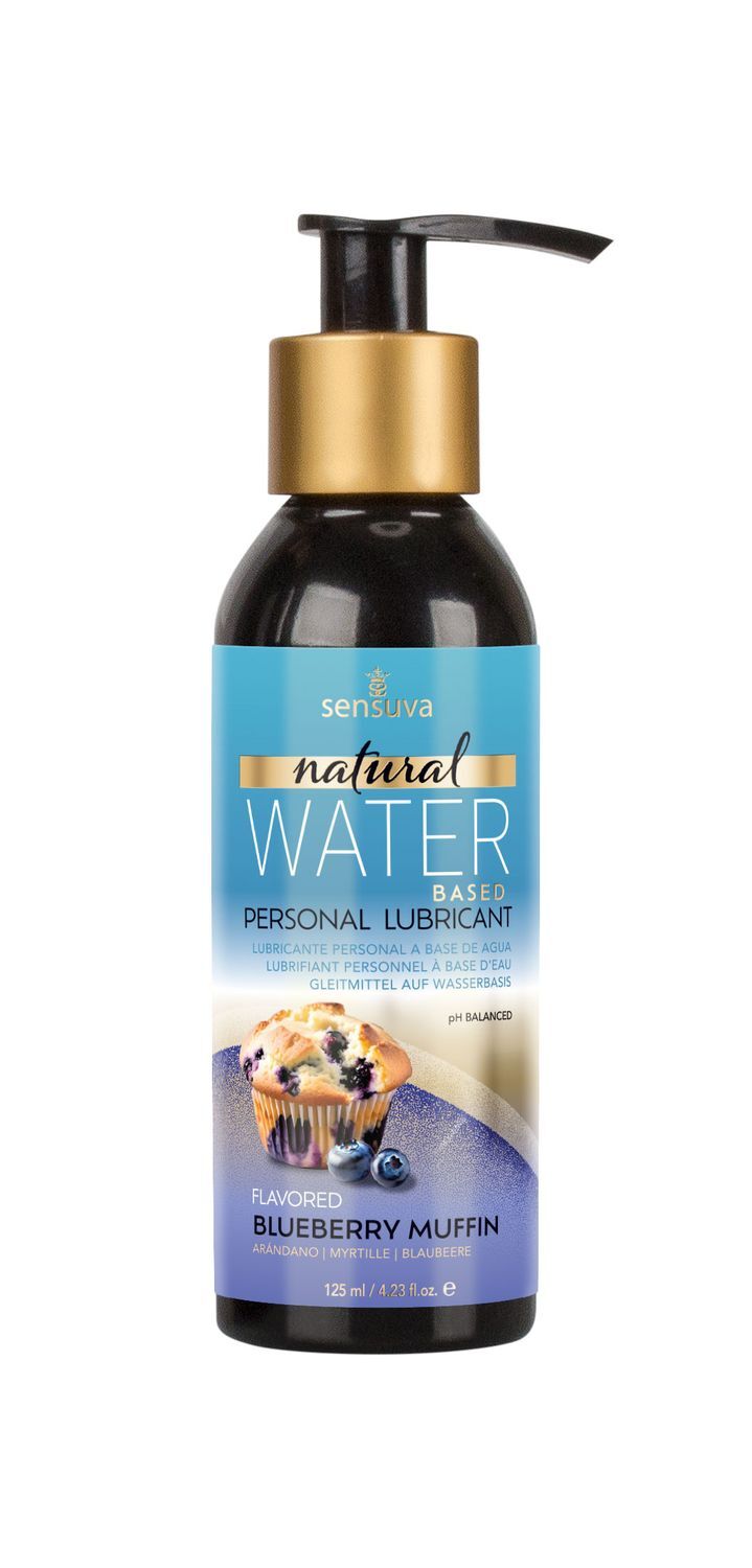 Змазка на водній основі Sensuva Natural Water-Based Blueberry Muffin без гліцерину і парабенів