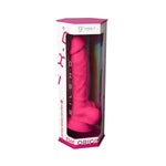 Фалоімітатор SilexD Tomas Pink (MODEL 1 size 9in), двошаровий, силікон + Silexpan, діаметр 4,9см