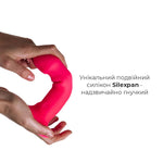 Двошаровий ділдо з вібрацією Adrien Lastic Hitsens 2 Pink, відмінно для страпона, макс діаметр 4 см