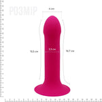 Двошаровий ділдо з вібрацією Adrien Lastic Hitsens 2 Pink, відмінно для страпона, макс діаметр 4 см
