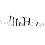 Ремені для бондажу Art of Sex - BDSM Bondage Black Night Simple