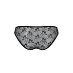 Трусики-сліпи з мереживною сіточкою Passion DINA THONG L/XL, black