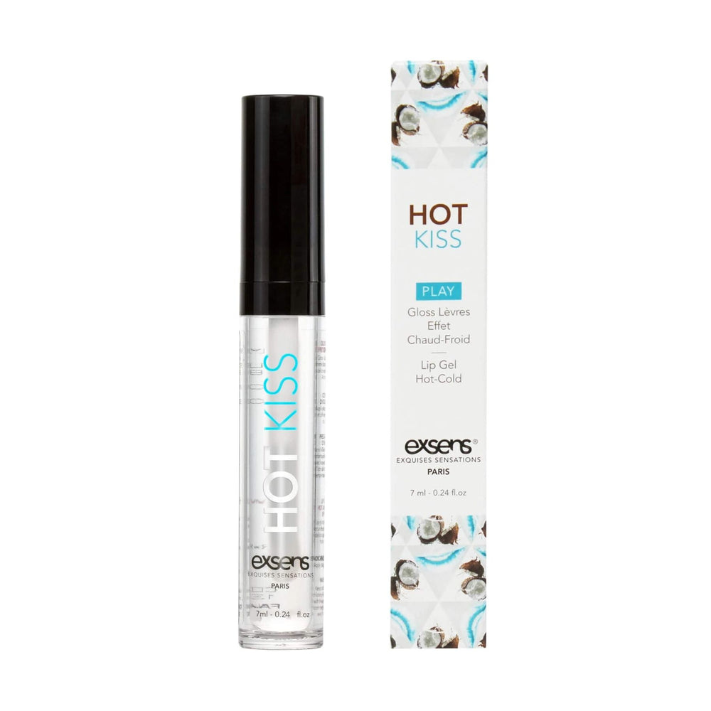 Стимулювальний блиск для губ EXSENS Coconut Hot Kiss, зігріває та охолоджує