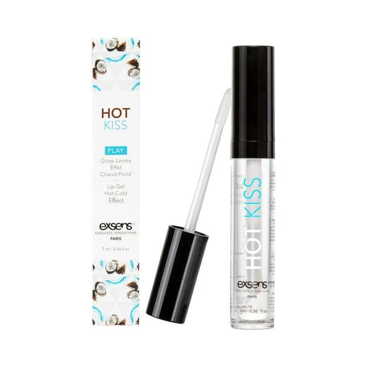 Стимулювальний блиск для губ EXSENS Coconut Hot Kiss, зігріває та охолоджує