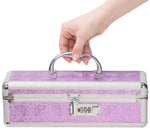Кейс для зберігання секс-іграшок BMS Factory - The Toy Chest Lokable Vibrator Case Purple з кодовим