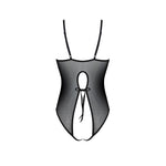Боді з ажурним декором та відкритим кроком Passion URSULA BODY XXL/XXXL, black