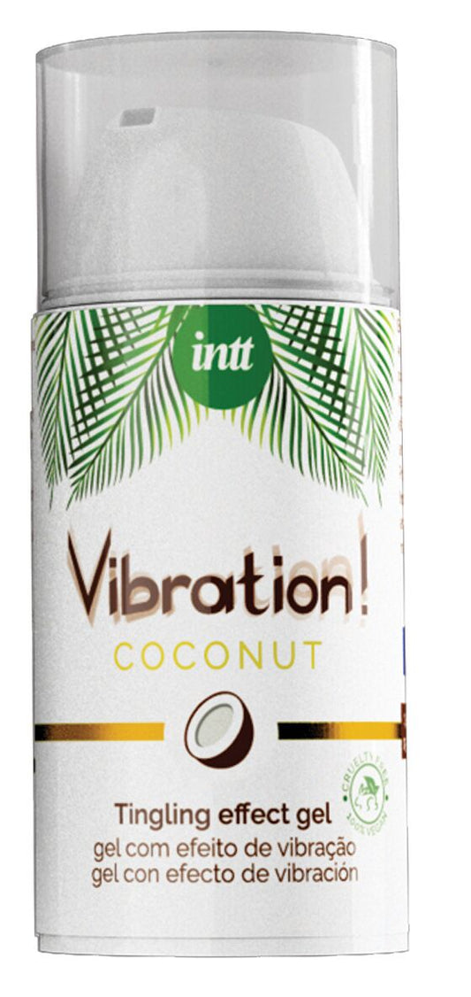 Рідкий вібратор Intt Vibration Coconut Vegan, дуже смачний, діє до 30 хвилин