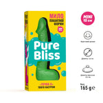 Мило у формі пеніса Pure Bliss MINI Green, крафтове мило-член, натуральне