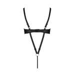 Боді з екошкіри Passion CELIN BODY L/XL, black, з доступом, відкритий