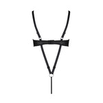 Боді з екошкіри Passion CELIN BODY S/M, black, з доступом, відкритий
