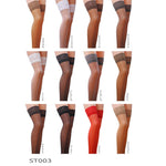 Панчохи Passion ST003 1/2 beige, класичні, на ажурній силіконовій резинці