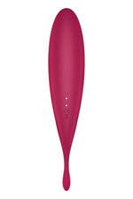 Смарт-вібратор для клітора з вакуумною стимуляцією Satisfyer Twirling Pro+ dark red